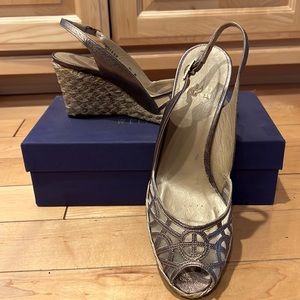 Stuart weitzman sling back wedge